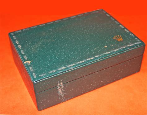 Vintage 60's Rolex Wrist Watch Box Display Ref. 68.00.3 Green 